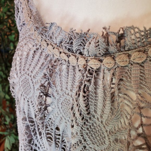 Purple Gray a'reve lace dress with bow - Picture 11 of 13